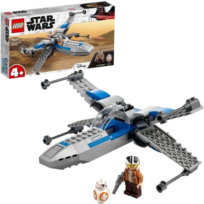 LEGO® 75297 Star Wars™ X-Wing™ de la Résistance Jouet Starfighter pour Les Enfants de 4 Ans et + avec La Minifigurine de Poe Dameron