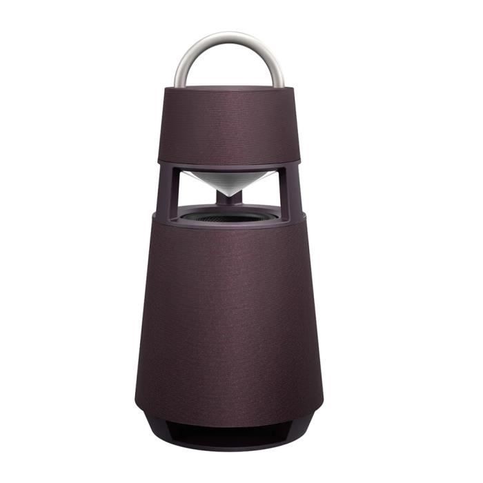 LG Enceinte BT portable Xboom RP4 Bordeaux Foncé 120W Omnidirectionnel, Effets lumineux Autonomie 10h USB Jack3.5