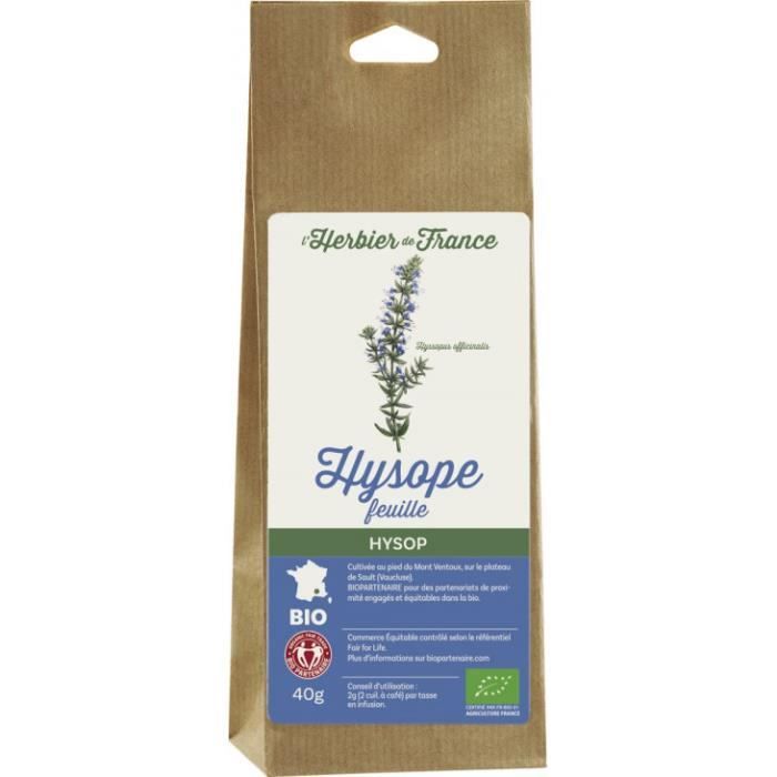 Hysope feuilles sachet 40gr