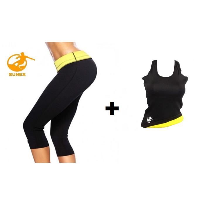 ENSEMBLE DE SUDATION SUNEX PANTY + DEBARDEUR HOT BODY SHAPERS SWEATING SET