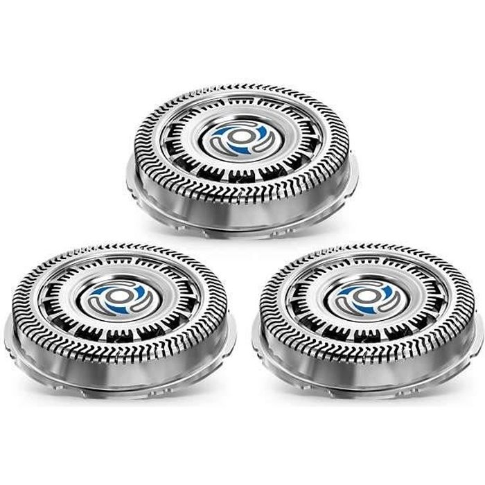 PHILIPS SH70/70 - Lot de 3 Têtes de rasoir Shaver Series 7000 et compatible SensoTouch 3D - lames GentlePrecision - SkinGlide