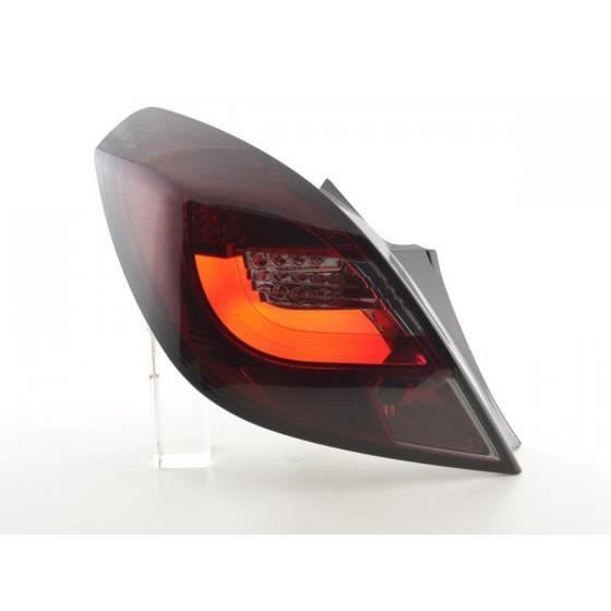 Feux arriere LED Opel Corsa D 3-porte. An. 06-10 rouge/noir
