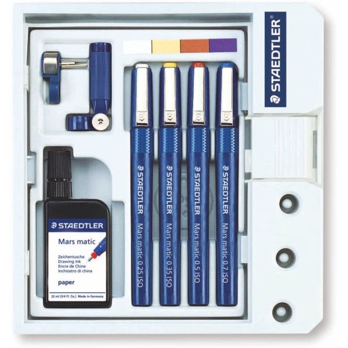 Staedtler 700 S4 M Kit de stylos à pointe tubul…