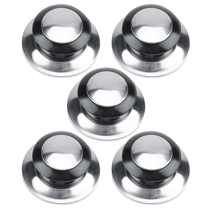 5pcs Boutons de couvercle de pot Poignée Remplacement Pour Marmite Couvercle Casserole Pot Cuisine Bon Matériel VGEBY