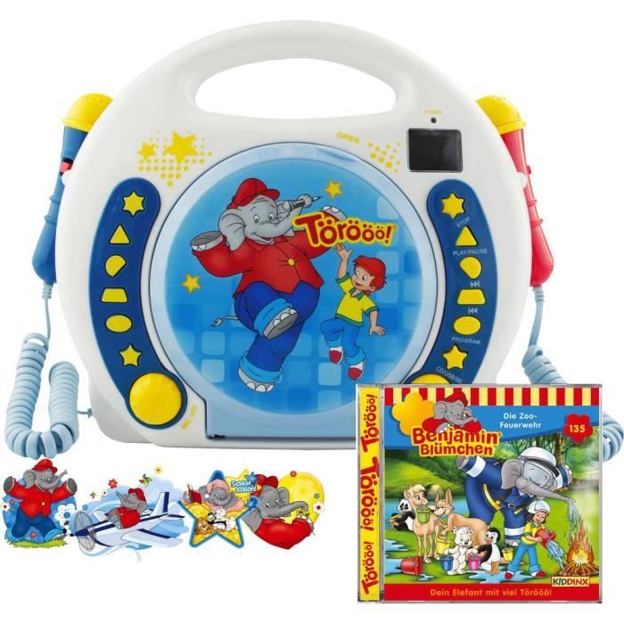 Lecteur CD enfants X4 Tech Bobby Joey Benjamin Blümchen 701740 bleu, blanc 1 pc(s) | LECTEUR CD - RADIO - BOOMBOX