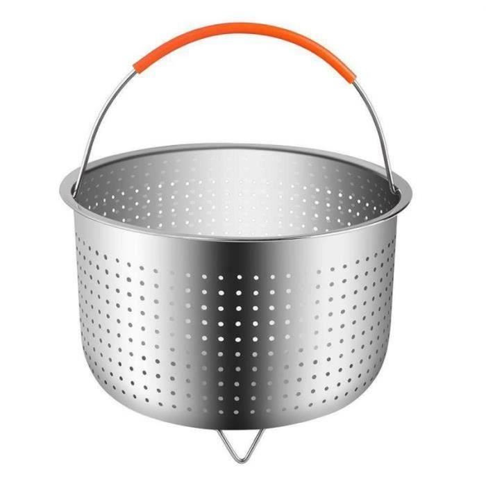 BIR11557-Panier Vapeur, Panier Cuisson Pliable Cuiseur Cuit Vapeur en Acier Inoxydable Accessoire de Cuisine pour Cuisson de Lé