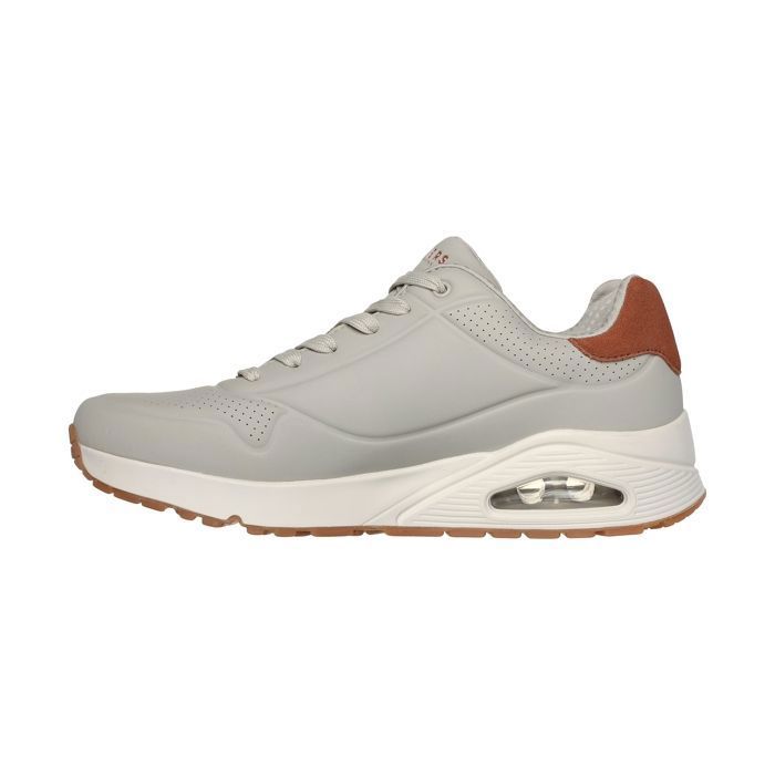 564 Baskets homme - Skechers Uno Suited On Air - Tige durabuck gaufré - Semelle mémoire Air-Cooled - Coussin dair Skech-Air