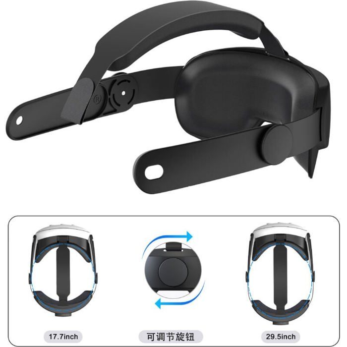 Lunettes de protection VR Smart Glasses Accessoires applicables à Oculus/Meta Quest 3 - Noir-RAPANDA