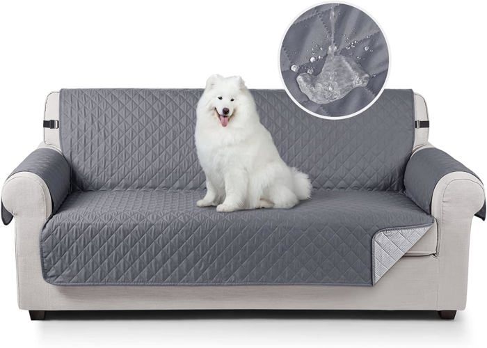 Housse de canapé - MIJAJA - 3 Places - Extensible - Anti-tache - Lavable