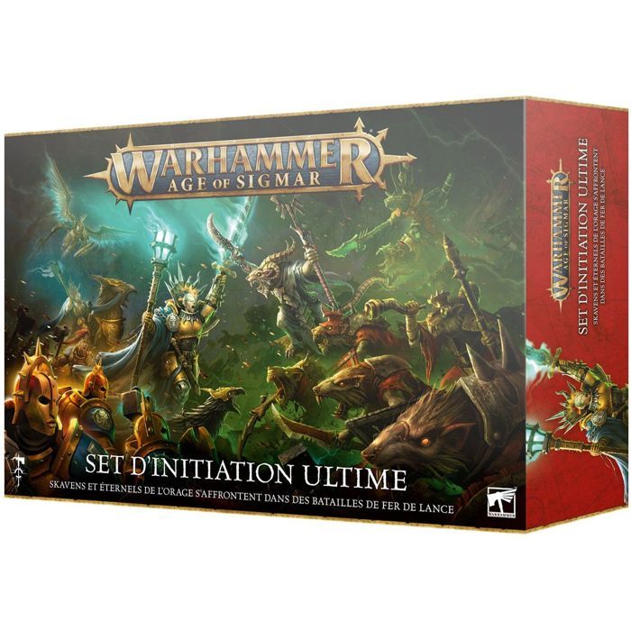 Jeu de société - GAMES WORKSHOP - Warhammer AoS Age of Sigmar V.4 Ultime - 37 figurines - 36 cartes - Français