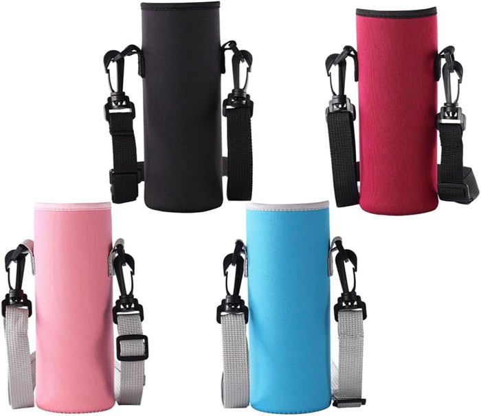 Porte-bouteille D'eau Avec Poignée - Tressé Paracorde Rose - Uxcell - Neuf
