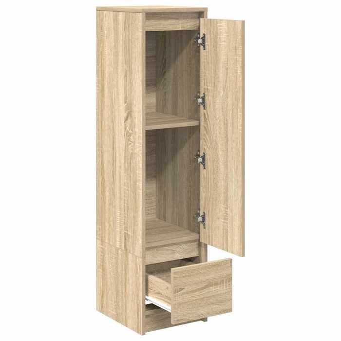 Promotion mai * Buffet haut - Armoire haute salon - chêne sonoma 29 5x34x119 5 cm EU2316861654