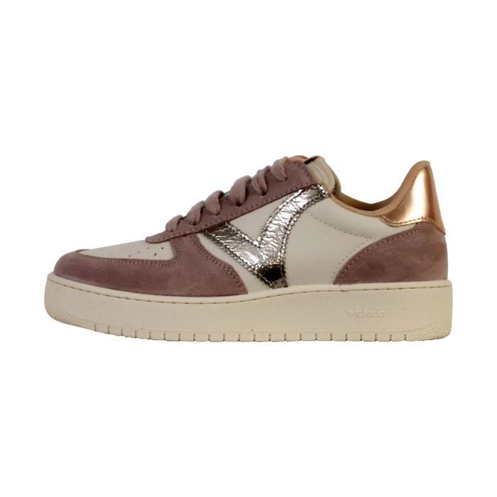 Baskets Jack Roses Violettes En Cuir Métallisé Or Rose - Taille 8.5, Découpe Laser, Style Slip-on, Neuf Sans Boîte