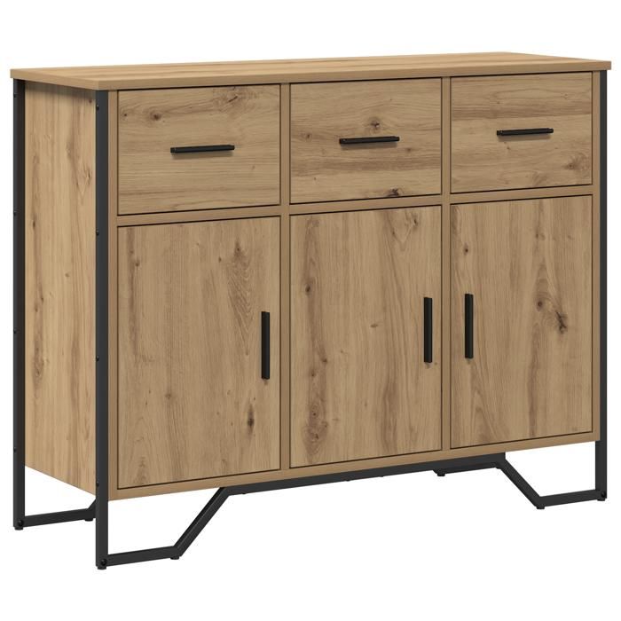 PROMOTION Buffet salle à mangerCommode Salon Artisan en chêne 97x325x745 cm - Bois dingénierie 33802 - BestMeuble