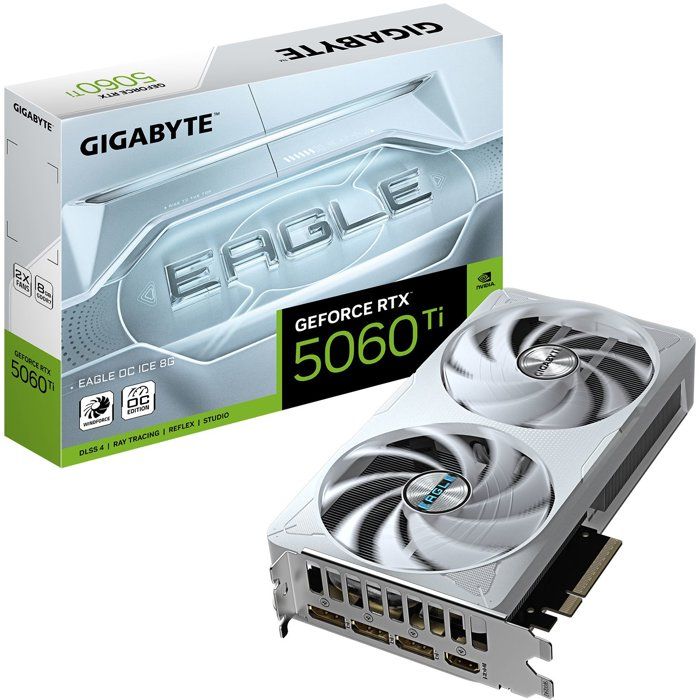 Carte Graphique GIGABYTE GeForce RTX 5060 Ti EAGLE OC ICE 8G – 8 Go GDDR7, 128 bit, PCI-E 5.0 - vue 7