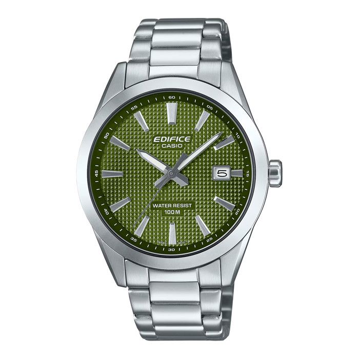 Montre homme - CASIO - Edifice EFV-160D-3AV - Acier - Cadran vert - Étanchéité 10 Atm