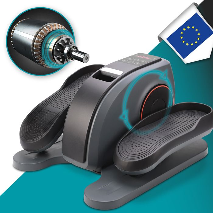 ELONEO mini vélo elliptique motorisé Vital Pro pédalier d’exercice entraîneur de mouvement 3 programmes automatiques