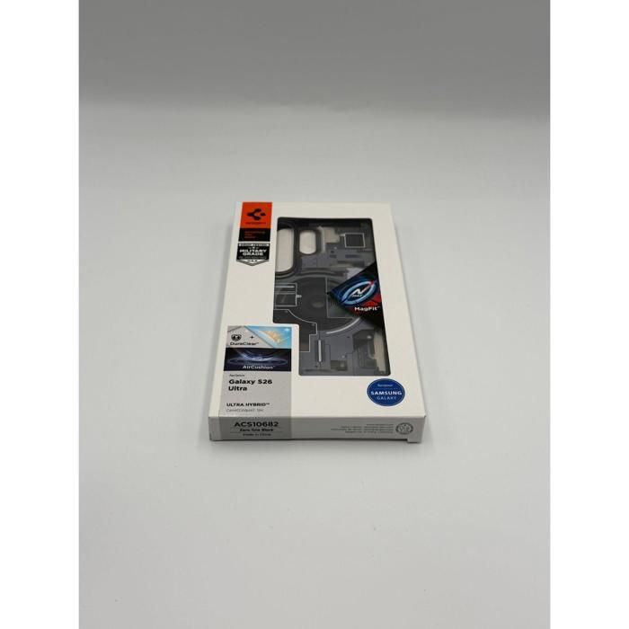 Coque hybride magnétique - SPIGEN - Ultra Hybrid Mag ACS10682 - MagFit - Zero One Black - Protection renforcée