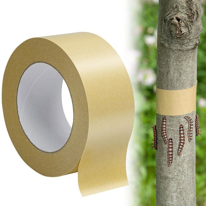 Bande Barrière Contre Insectes Pour Arbres 50m x 5cm Ruban Adhésif Protection Pour Plantes Arbustes Jardin Extérieur
