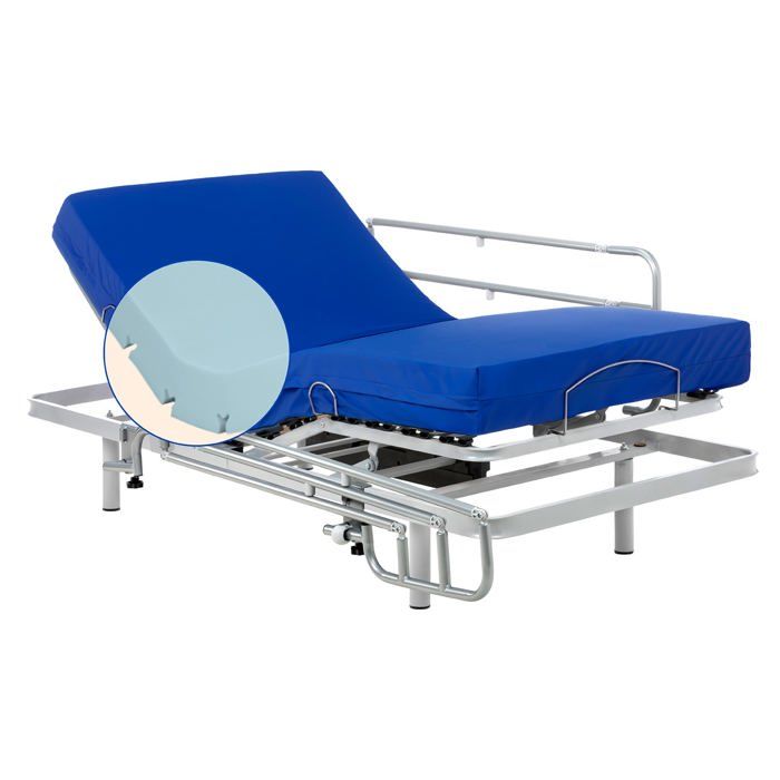 Lit électrique avec matelas imperméable Professional HR Télécommande sans fil (80x200 cm Barri&egrav