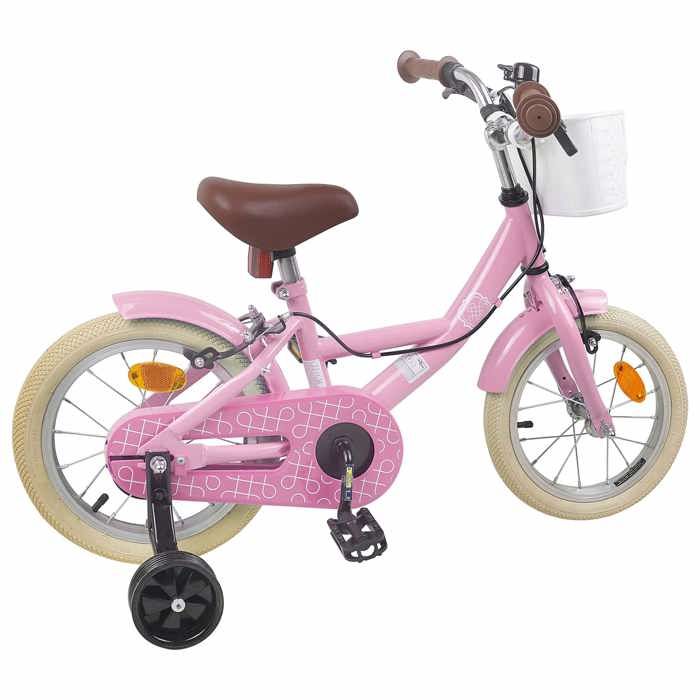 Vélo pour enfants12 Pouces pour les enfants(garçon/fille) de 2 à 4 ans - acier - rose - 900x490x675 cm 8214023（Vélo）