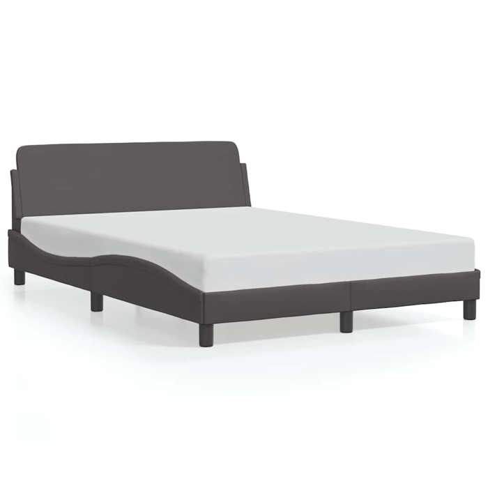 VD Cadre de lit Dover gris 140x190 cm similicuir Lit chambre & Structure de lit @EU68350BONE