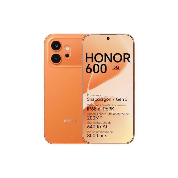 600 5G Smartphone Téléphone 6.57 120Hz AMOLED Écran Appareil Photo 200MP 8+ Batterie 6400mAh Charge Rapide IP68IP69K