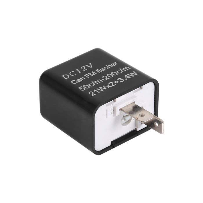 Centrale Clignotante 12V 4 Pièces - Relais Clignotant LED Moto Universel 2 Broches Avec Protection Automatique