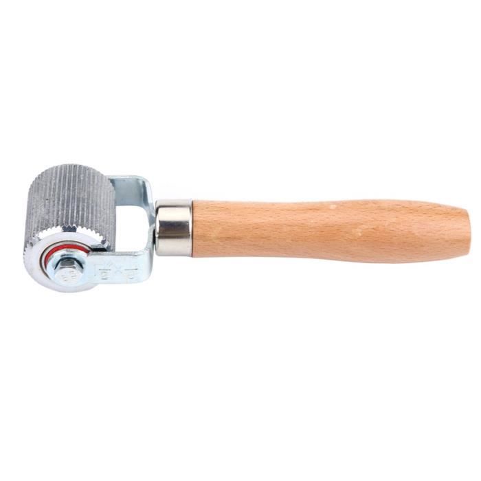 Rouleau Presseur Pour Cuir Et Bois - Poignée Métal, Roue 25mm - Artisanat Uxcell