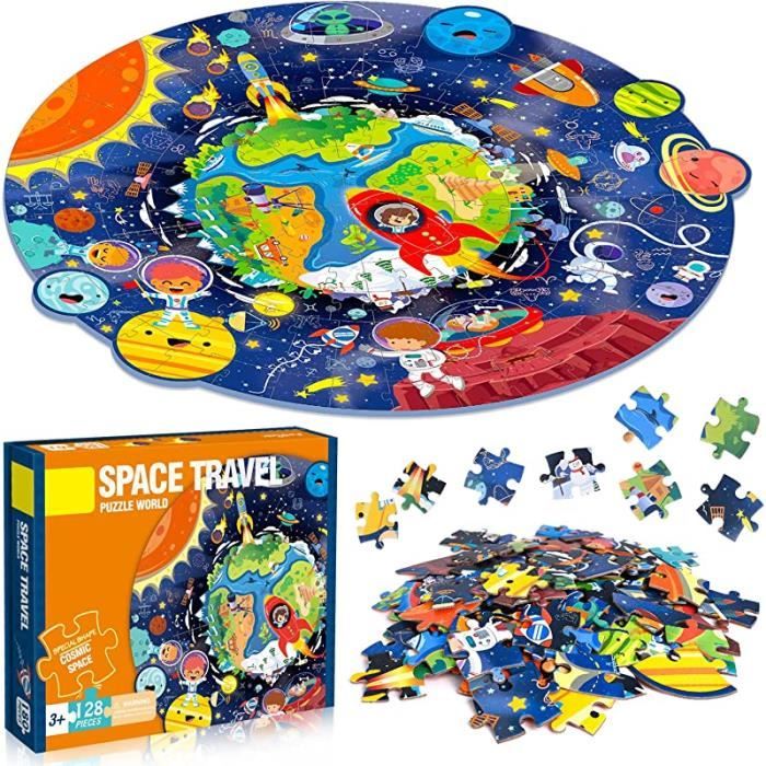 Puzzle Ocean World pour Enfants, 128 Pièces Animaux, Jouet éducatif, Cadeau  pour Fille et Garçon de 4-10 Ans (Bleu) UNIVERS - Cdiscount Jeux - Jouets