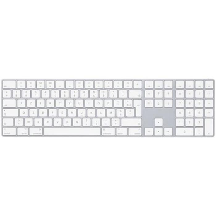 Magic Keyboard avec pavé numérique MQ052F A Argent
