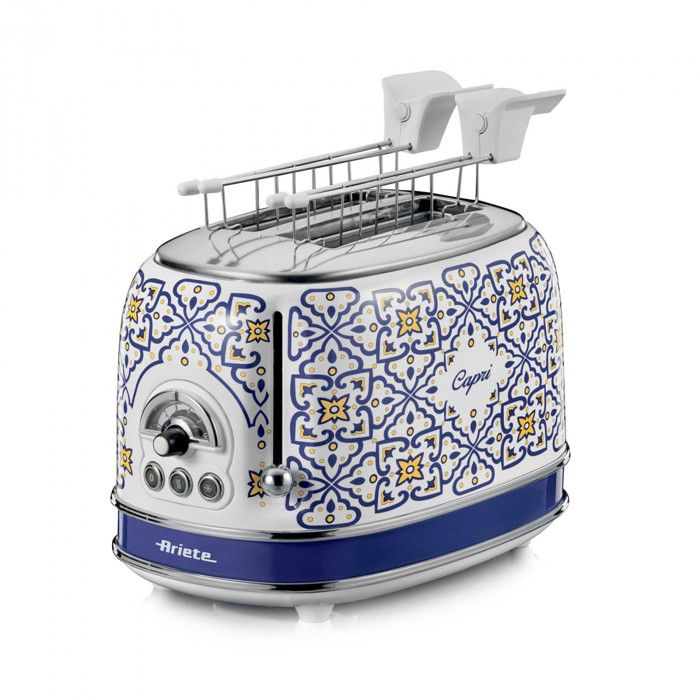 Ariete 155 Grille pain Capri 2 tranches 6 niveaux de grillage plateau ramasse miettes fonction défrost éjection automatique - vue 2