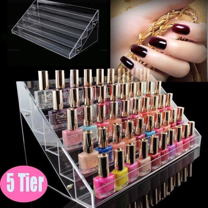 5 Etageres Presentoir Pour Vernis A Ongles Rangement Boite