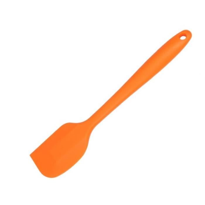 Raclette-coupe-pate,Spatule fine en silicone antiarina flexible,outil de  cuisson,spatule,pot,mélangeur,crème,poupée- B-Orange[D4]