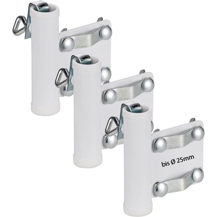 Support De Parasol Pour Balcon Ou Balustrade - En Métal, Réglable, Sans Perçage, Diamètre Mât Jusqu'à 4 Cm