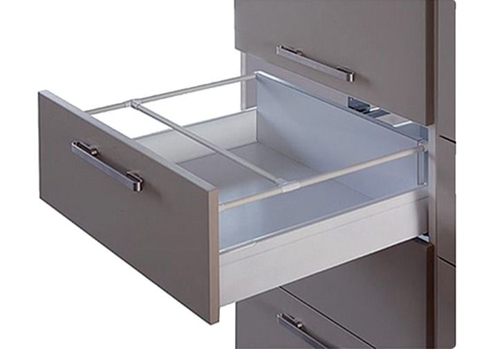 kit casserolier moovit gris 450 mm pour tiroir - hafele - 553.59.204