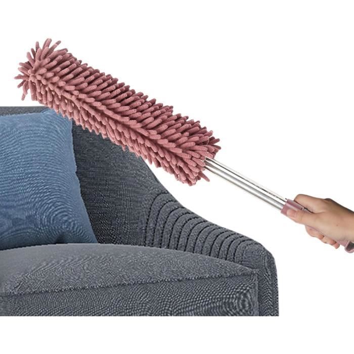 Kit De Plumeau 5 En 1 Pour Le Nettoyage, Plumeau Avec Manche Extensible Plumeau Extensible De 100 Pouces Plumeau En Microfibre Bleu 88992990