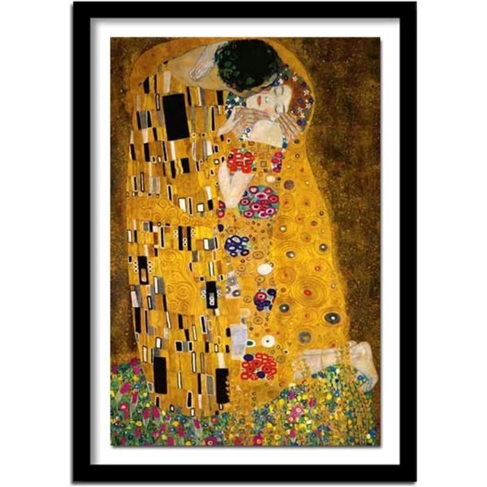 Zhyaunz Diamond Painting 'Die Freundinnen' Gustav Klimt - 5D DIY Set 40x50cm | Voll Rund Diamant Malerei