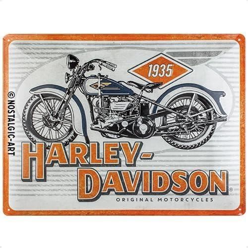Plaque Vintage, Harley-Davidson – Motorcycles 1935 – Idée De Cadeau Pour  Fans De Moto, En Métal, Design Vintage, 30 X 40 Cm[u3493] - Cdiscount Maison