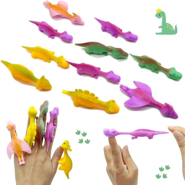 Lot de 10 jouets en forme de dinosaure, jouets Slingshot Dinosaure, jouets  pour enfants, adolescents, Random Color - Cdiscount Jeux - Jouets