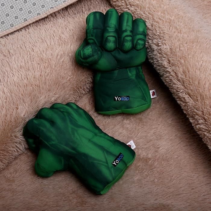 11 gants en peluche Hulk, Hulk Smash mains gants jouets pour enfants  anniversaire Christma - Cdiscount Auto