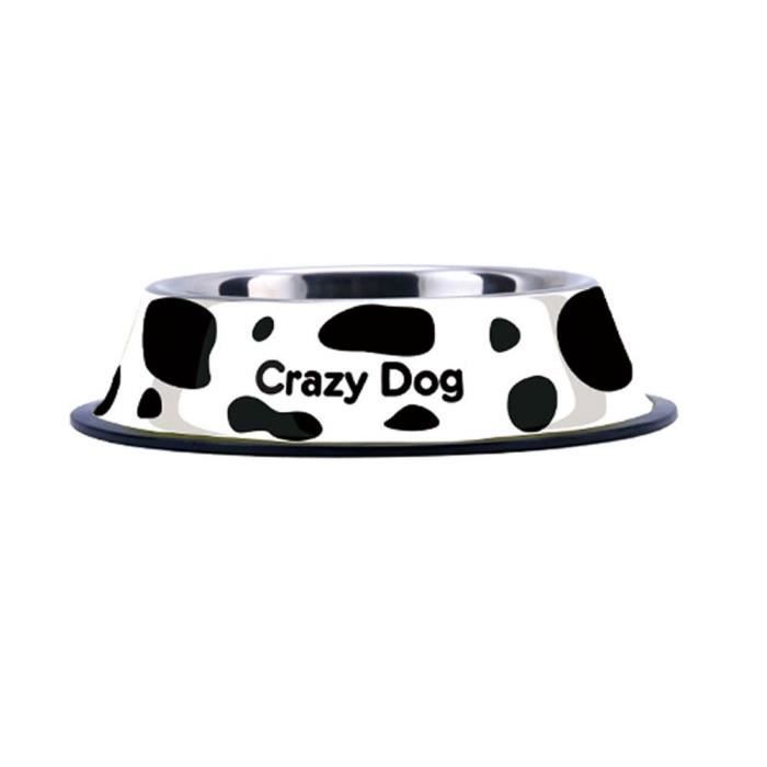 Blanc Dessin Animé Acier Inoxydable Bol De Nourriture Pour Chat Ou Chien Durable Petits Chiens Fournitures Pour Animaux De Compagnie