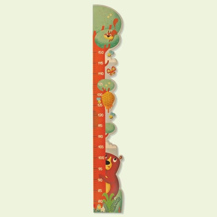 Dida Toise Enfant En Bois Arbre Avec Ours Et D Autres Animaux De La Foret Toise Murale Bois Pour La Chambre Des Enfants Et Cdiscount Puericulture Eveil Bebe