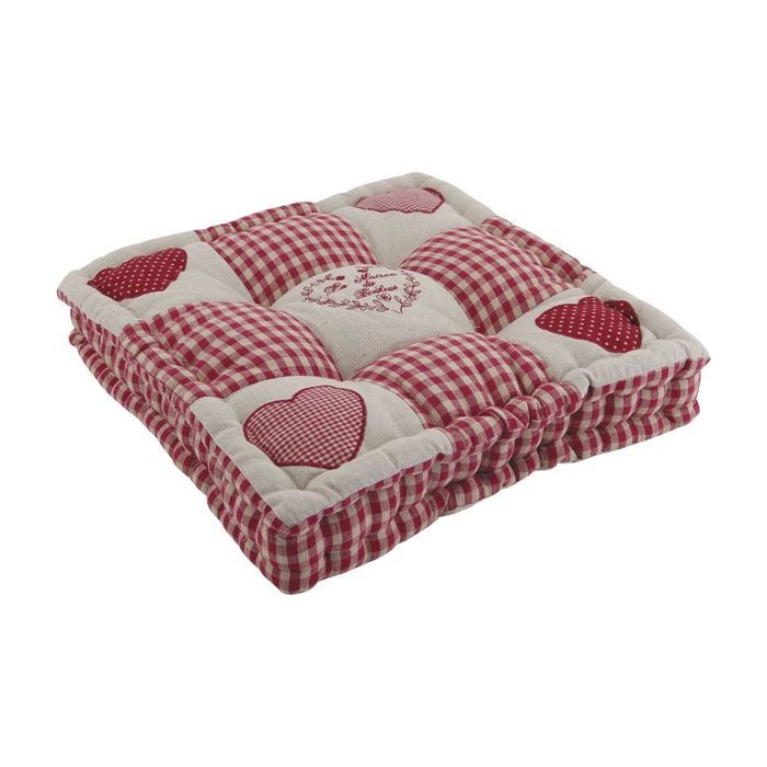 Coussin chaise - coeur rouge