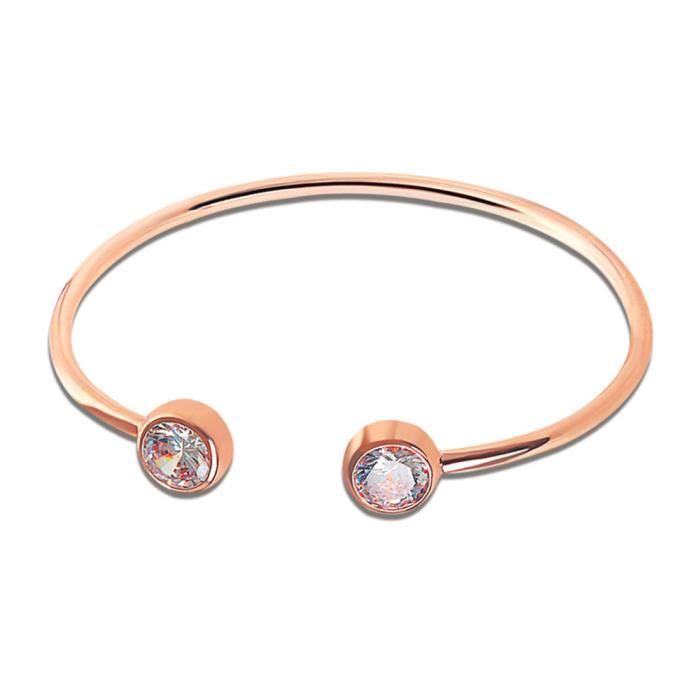 FESTIVUS Bracelet Femme - Bracelet Jonc Femme Mariage - Cuivre - Personnalité - Résistant à Couleur