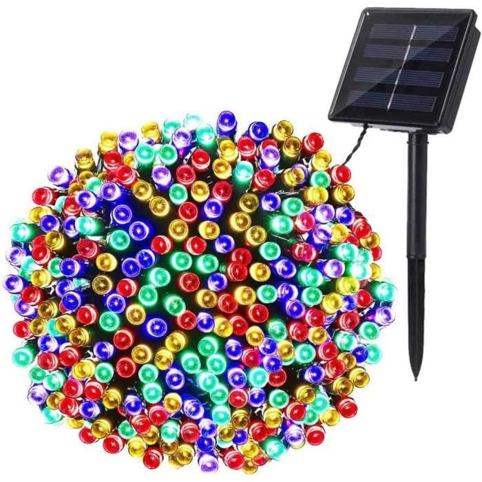 Guirlande Noël Solaire,20M 200 LED Guirlande Lumineuse Solaire