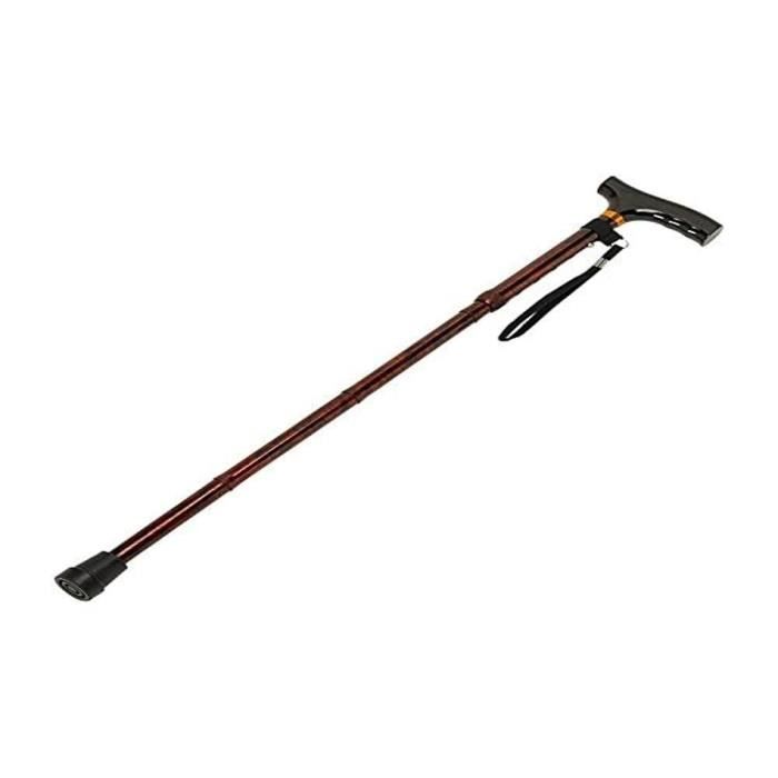 Canne Pliable avec Dragonne, Portable Canne de Marche pour Hommes