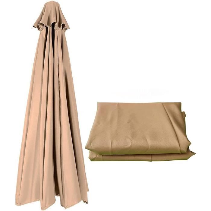 Toile De Parasol 6 Baleines 3m Housse Parasol Deporte 3x3 HonunGron Auvent De Rechange Pour Parasol De Jardin, Table Toile De Parasol Cdiscount Toile Parasol 6 Baleines 3m Déporté