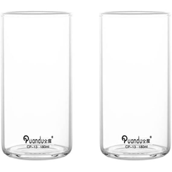 Viski Lot De 2 Verres Manhattan à Base Lourde En Cristal Transparent Sans Plomb - Qualité Supérieure Pour Martini Et Cocktails - Coffret Cadeau, 207 Ml