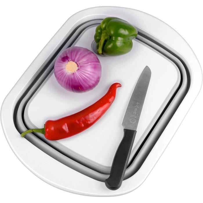 KesaPlan Passoire à Riz 4 En 1 En Acier Inoxydable Avec égouttoirs Latéraux Pour Nettoyer Les Fruits, Les Légumes Et Les Haricots, Outil De Cuisine Polyvalent